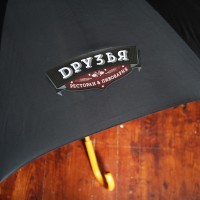 Фирменный зонт с логотипом друзья.